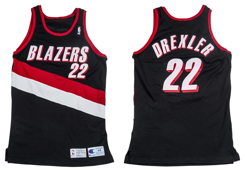 Portland Trail Blazers Jersey adidas Black #22 Clyde Drexler Portland Trail Blazers Jersey adidas Black #22 Clyde Drexler