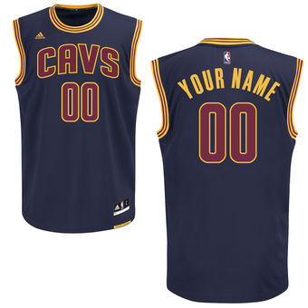 adidas Cleveland Cavaliers Mens Custom Alternate Jersey - Navy Blue adidas Cleveland Cavaliers Mens Custom Alternate Jersey - Navy Blue