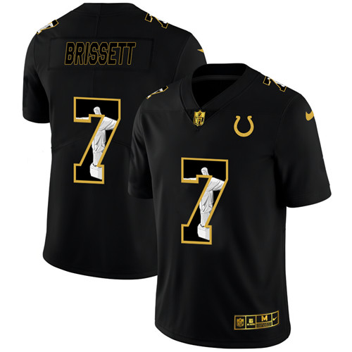 Indianapolis Colts #7 Jacoby Brissett Men's Nike Carbon Black Vapor Cristo Redentor Limited NFL Jersey Indianapolis Colts #7 Jacoby Brissett Men's Nike Carbon Black Vapor Cristo Redentor Limited NFL Jersey