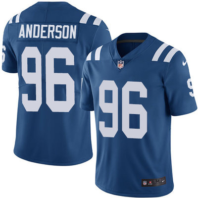 Nike Colts #96 Henry Anderson Royal Blue Team Color Men's Stitched NFL Vapor Untouchable Limited Jersey