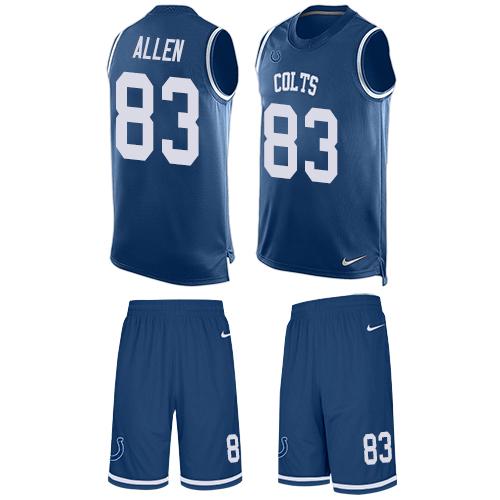 Nike Colts #83 Dwayne Allen Royal Blue Team Color Men's Stitched NFL Limited Tank Top Suit Jersey Nike Colts #83 Dwayne Allen Royal Blue Team Color Men's Stitched NFL Limited Tank Top Suit Jersey