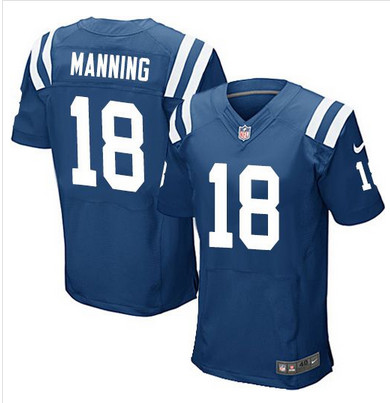 Nike Colts #18 Peyton Manning Royal Blue Team Color Men's Stitched NFL Elite Jersey Nike Colts #18 Peyton Manning Royal Blue Team Color Men's Stitched NFL Elite Jersey