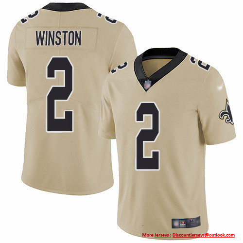 Nike Saints #2 Jameis Winston Gold Men's Stitched NFL Limited Inverted Legend Jersey