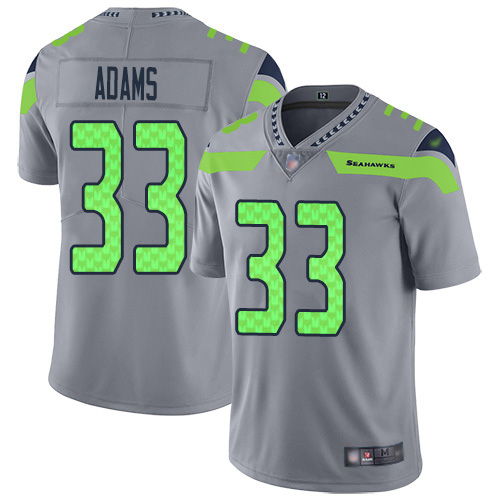 Nike Seahawks #33 Jamal Adams Gray Men's Stitched NFL Limited Inverted Legend Jersey Nike Seahawks #33 Jamal Adams Gray Men's Stitched NFL Limited Inverted Legend Jersey