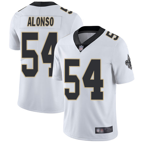 Men's New Orleans Saints #54 Kiko Alonso White Vapor Untouchable Limited Jersey Men's New Orleans Saints #54 Kiko Alonso White Vapor Untouchable Limited Jersey