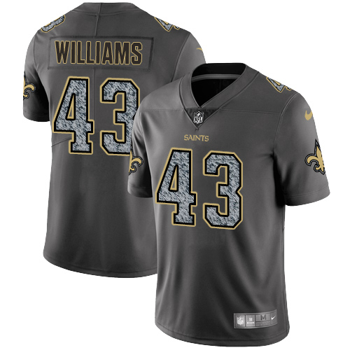 Nike Saints #43 Marcus Williams Gray Static Men's Stitched NFL Vapor Untouchable Limited Jersey Nike Saints #43 Marcus Williams Gray Static Men's Stitched NFL Vapor Untouchable Limited Jersey