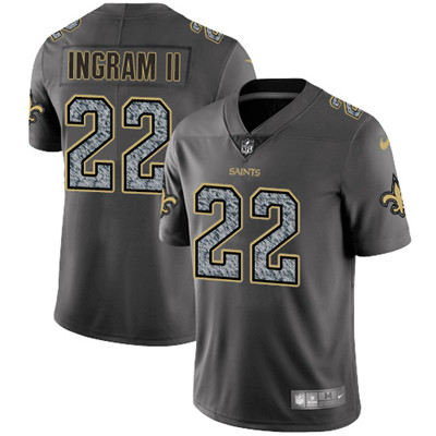 Nike Saints #22 Mark Ingram II Gray Static Men's NFL Vapor Untouchable Game Jersey