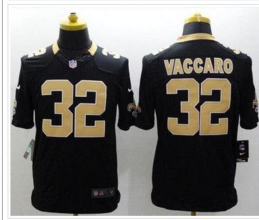 NEW New Orleans Saints #32 Kenny Vaccaro Black Team Color NFL Limited jersey