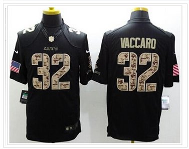 NEW New Orleans Saints #32 Kenny Vaccaro Black Salute To Service Jersey