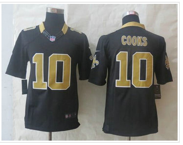 New Orleans Saints #10 Brandin Cooks Black Team Color NFL Limited Jersey
