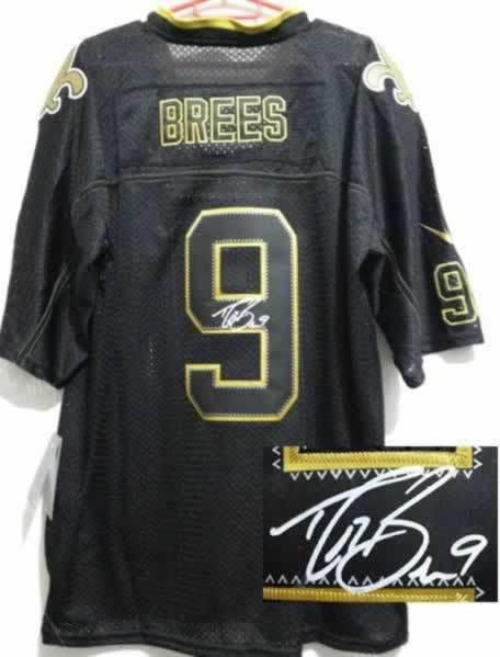 NEW Signed Elite New Orleans Saints 9 Drew Brees Lights out Black NEW Signed Elite New Orleans Saints 9 Drew Brees Lights out Black