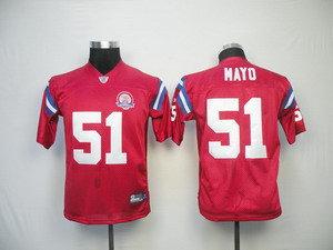Kids Jerseys New England Patriots 51 mayo Red 50th