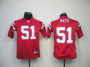 Kids Jerseys New England Patriots 51 mayo Red