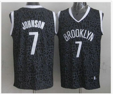 Brooklyn Nets #7 Joe Johnson Black Crazy Light NBA Jersey Brooklyn Nets #7 Joe Johnson Black Crazy Light NBA Jersey