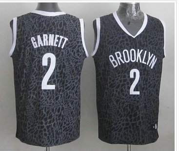 Brooklyn Nets #2 Kevin Garnett Black Crazy Light NBA Jersey Brooklyn Nets #2 Kevin Garnett Black Crazy Light NBA Jersey