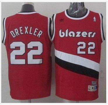 Portland Trail Blazers #22 Clyde Drexler Red Soul Swingman Throwback Stitched NBA Jersey Portland Trail Blazers #22 Clyde Drexler Red Soul Swingman Throwback Stitched NBA Jersey