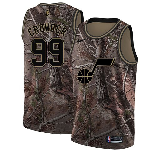 Nike Jazz #99 Jae Crowder Camo NBA Swingman Realtree Collection Jersey