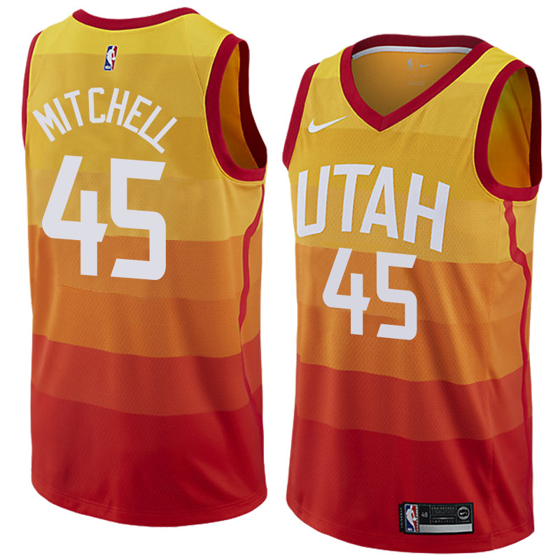 NBA Utah Jazz 45# Mitchell Jerseys