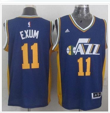 Revolution 30 Utah Jazz #11 Dante Exum Navy Blue Stitched NBA Jersey Revolution 30 Utah Jazz #11 Dante Exum Navy Blue Stitched NBA Jersey
