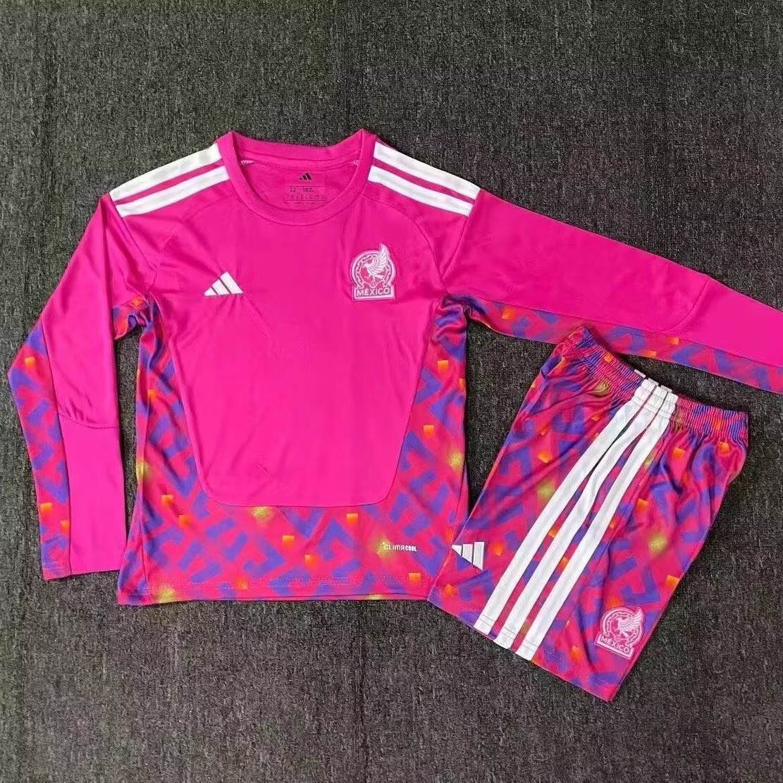 26 Mexico Pink Jersey Long sleeve Set