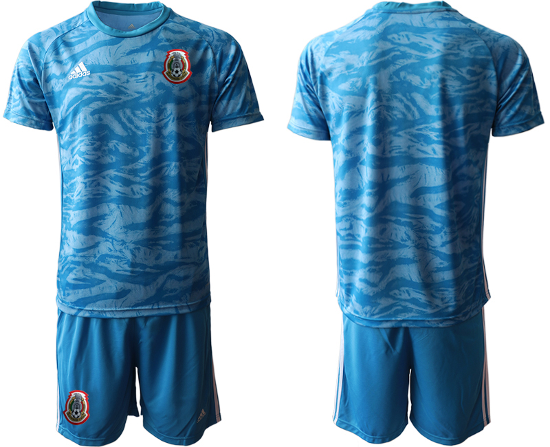Men's Mexico Blue goalkeeper Jersey