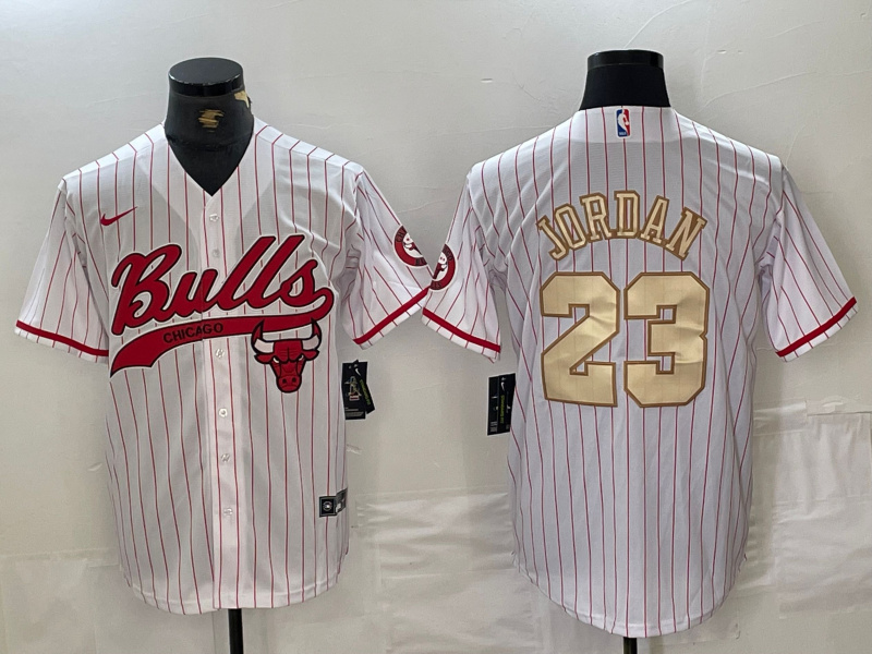 Men's Chicago Bulls #23 Michael Jordan Camo Cool Base Stitched Baseball Jersey 7