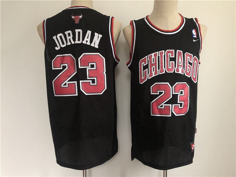 Men Chicago Bulls 23 Jordan Black Throwback 2021 Nike NBA Jersey Men Chicago Bulls 23 Jordan Black Throwback 2021 Nike NBA Jersey