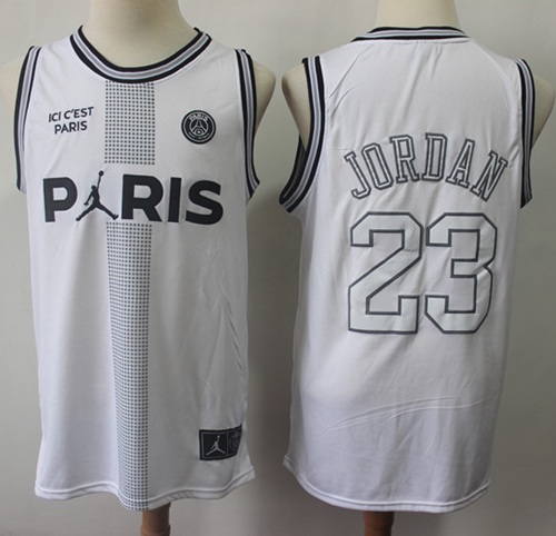 Bulls #23 Michael Jordan White Ici C'est Paris Stitched Basketball Jersey Bulls #23 Michael Jordan White Ici C'est Paris Stitched Basketball Jersey