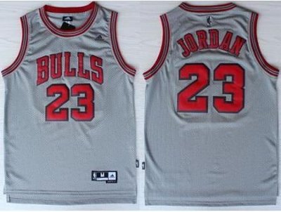 Chicago Bulls 23 Michael Jordan Grey NBA Jerseys Chicago Bulls 23 Michael Jordan Grey NBA Jerseys