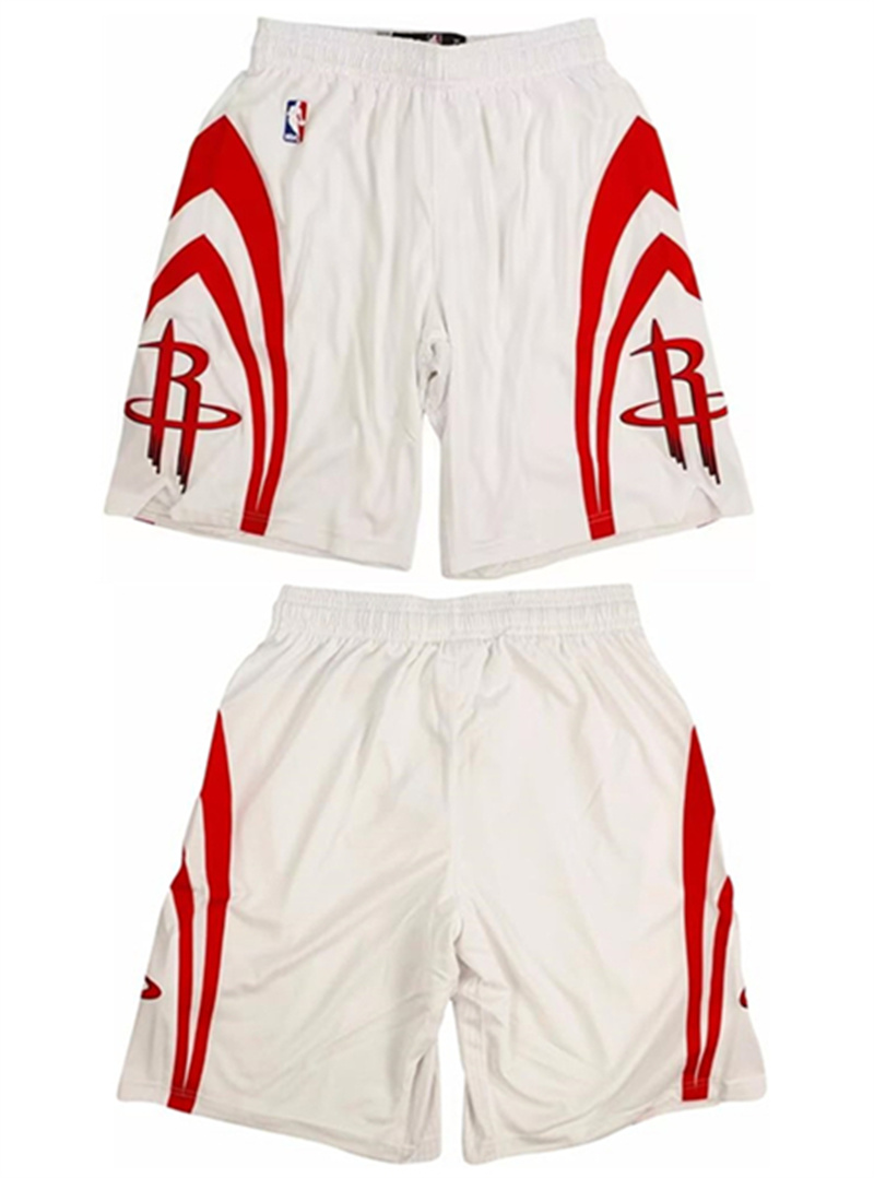 Men's Houston Rockets White Shorts (Run Small) Men's Houston Rockets White Shorts (Run Small)