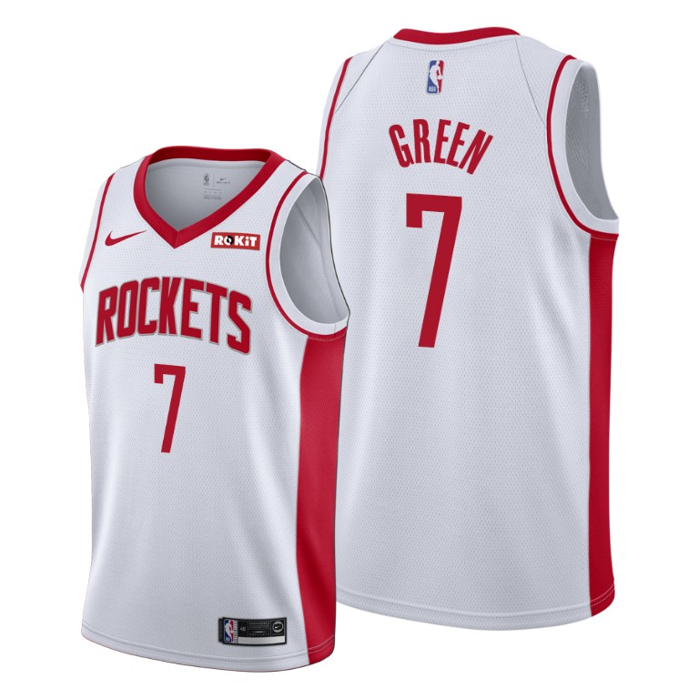 Houston Rockets #7 Jalen Green White Jersey 2021 NBA Houston Rockets #7 Jalen Green White Jersey 2021 NBA