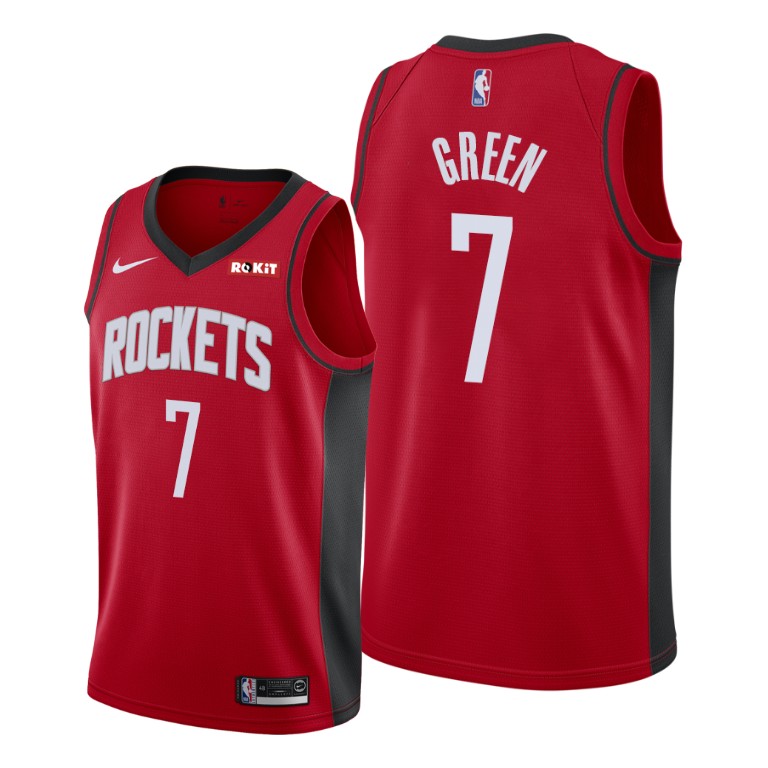 Houston Rockets #7 Jalen Green Red JerseyS 2021 NBA Houston Rockets #7 Jalen Green Red JerseyS 2021 NBA