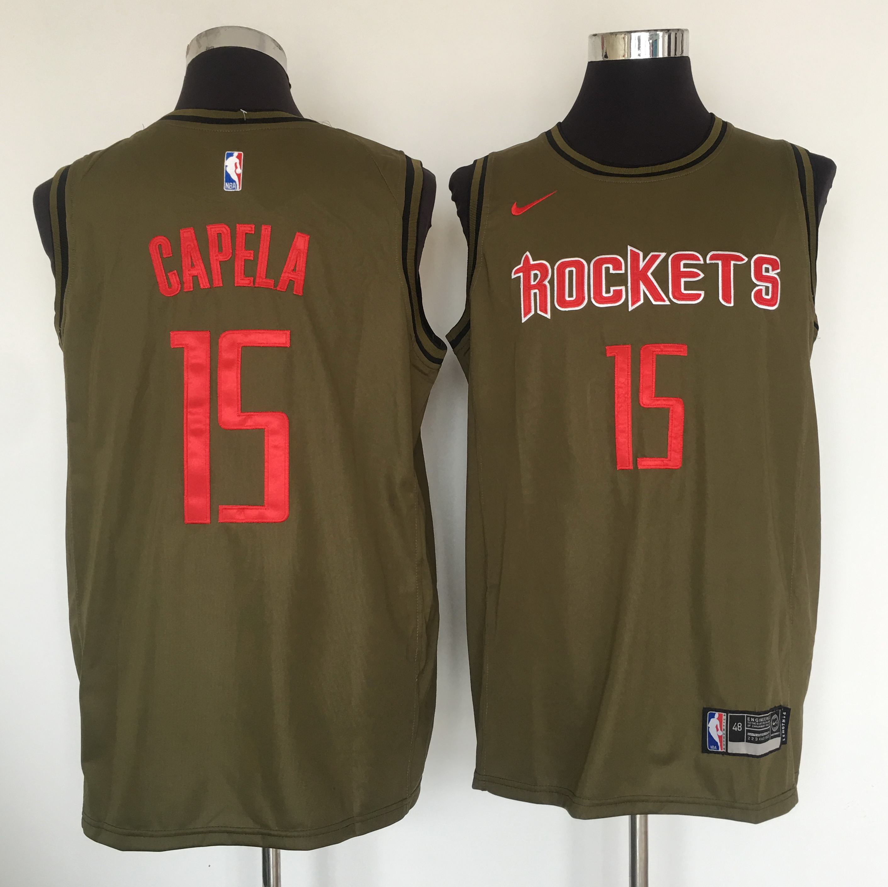 Rockets #15 Clint Cepela Olive Nike Swingman Jersey Rockets #15 Clint Cepela Olive Nike Swingman Jersey