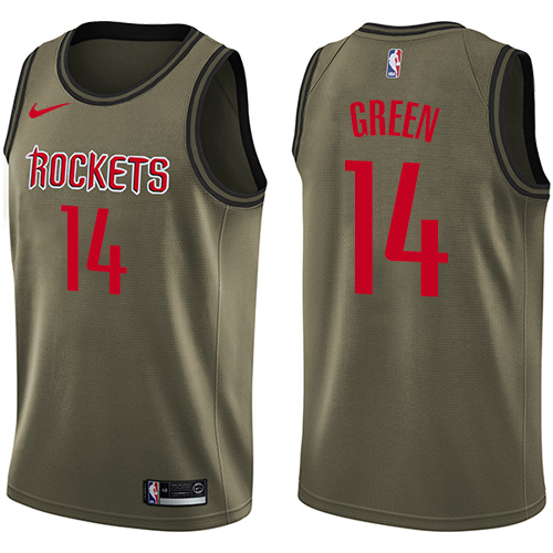 Nike Rockets #14 Gerald Green Green Salute to Service NBA Swingman Jersey Nike Rockets #14 Gerald Green Green Salute to Service NBA Swingman Jersey