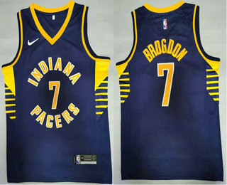 Men's Indiana Pacers #7 Malcolm Brogdon New Navy Blue 2021 Nike Swingman Stitched NBA Jersey Men's Indiana Pacers #7 Malcolm Brogdon New Navy Blue 2021 Nike Swingman Stitched NBA Jersey