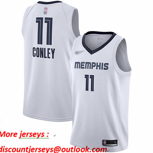 Grizzlies #11 Mike Conley White Basketball Swingman Association Edition Jersey Grizzlies #11 Mike Conley White Basketball Swingman Association Edition Jersey