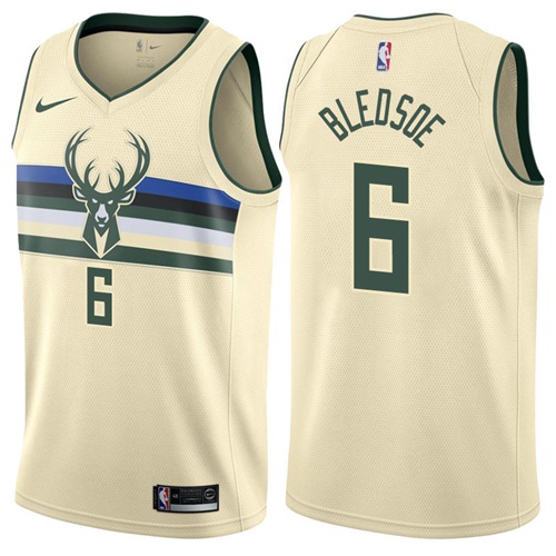 Nike Bucks #6 Eric Bledsoe Cream NBA Swingman City Edition Jersey Nike Bucks #6 Eric Bledsoe Cream NBA Swingman City Edition Jersey