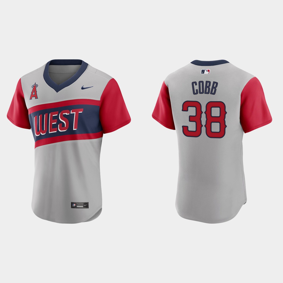 Los Angeles Angels #38 Alex Cobb Men's Nike Gray 2021 Little League Classic Authentic MLB Jersey Los Angeles Angels #38 Alex Cobb Men's Nike Gray 2021 Little League Classic Authentic MLB Jersey
