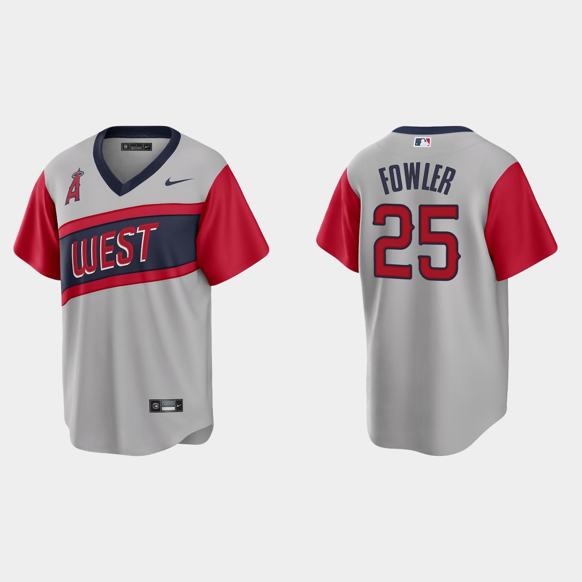 Los Angeles Angels #25 Dexter Fowler Men's Nike Gray 2021 Little League Classic Game MLB Jersey