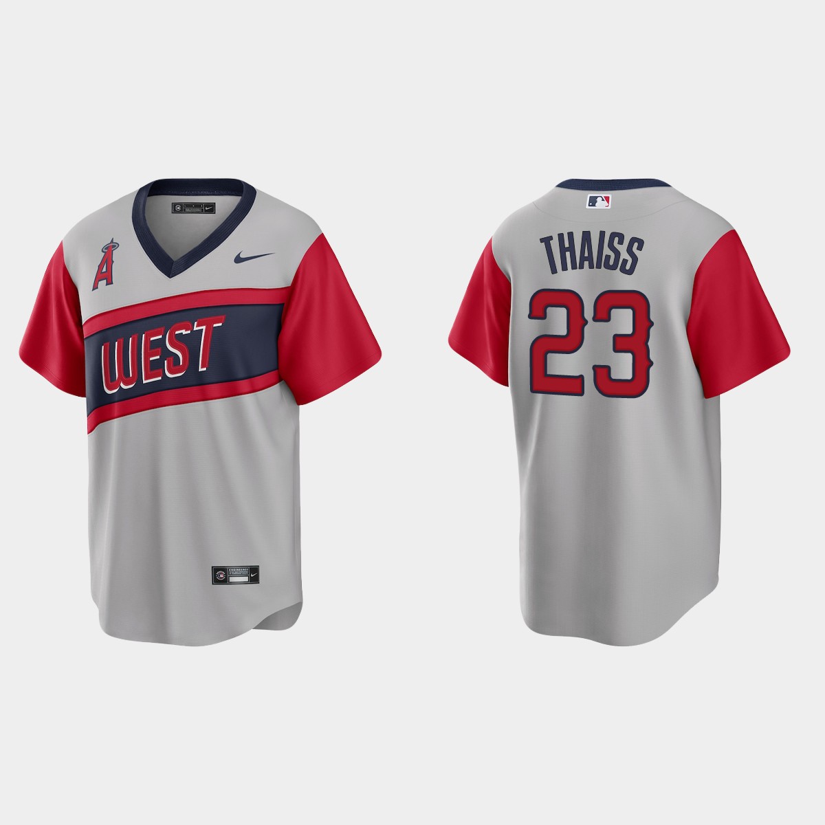Los Angeles Angels #23 Matt Thaiss Men's Nike Gray 2021 Little League Classic Game MLB Jersey Los Angeles Angels #23 Matt Thaiss Men's Nike Gray 2021 Little League Classic Game MLB Jersey