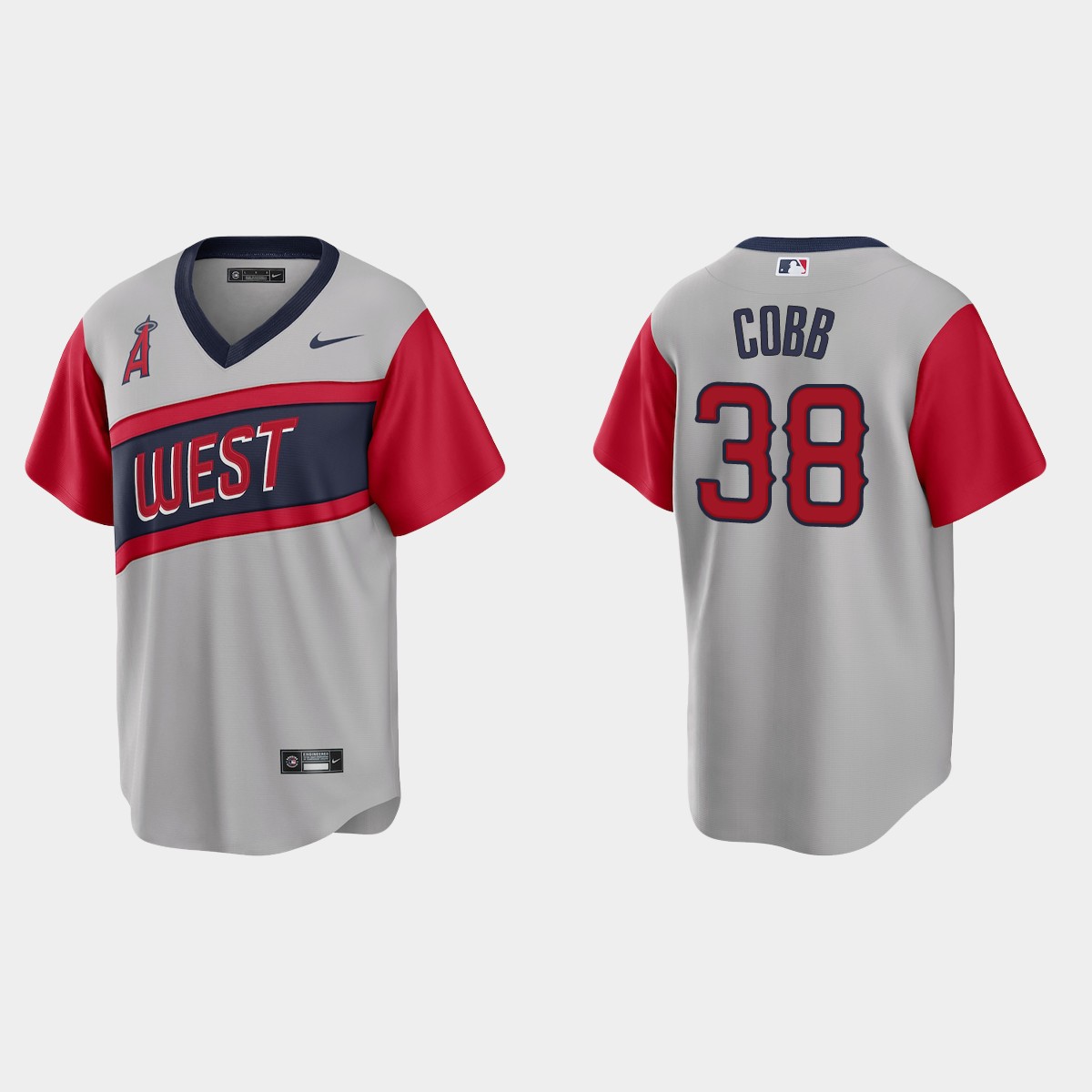 Los Angeles Angels #38 Alex Cobb Men's Nike Gray 2021 Little League Classic Game MLB Jersey