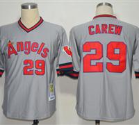 MLB Jerseys Los Angeles Angels 29 Carew grey jerseys M&N 1985 MLB Jerseys Los Angeles Angels 29 Carew grey jerseys M&N 1985