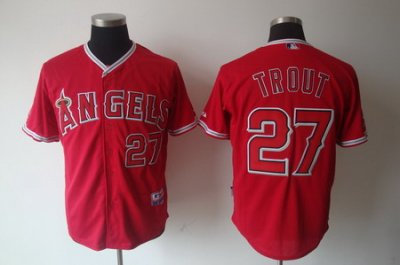 Los Angeles Angels 27# Mike Trout Red MLB Jerseys Los Angeles Angels 27# Mike Trout Red MLB Jerseys