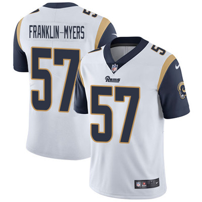 Nike Rams #57 John Franklin-Myers White Men's Stitched NFL Vapor Untouchable Limited Jersey Nike Rams #57 John Franklin-Myers White Men's Stitched NFL Vapor Untouchable Limited Jersey