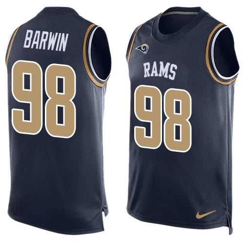 Nike Rams #98 Connor Barwin Navy Blue Team Color Men's Stitched NFL Limited Tank Top Jersey Nike Rams #98 Connor Barwin Navy Blue Team Color Men's Stitched NFL Limited Tank Top Jersey