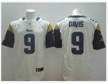 NEW Los Angeles Rams #9 Austin Davis White NFL Elite Jersey