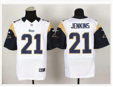 New Los Angeles Rams #21 Janoris Jenkins White NFL Elite Jersey