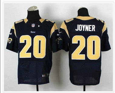 NEW Los Angeles Rams #20 Lamarcus Joyner Navy Blue Team Color NFL Elite Jersey