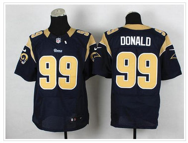 NEW Los Angeles Rams #99 Aaron Donald Navy Blue Team Color NFL Elite Jersey