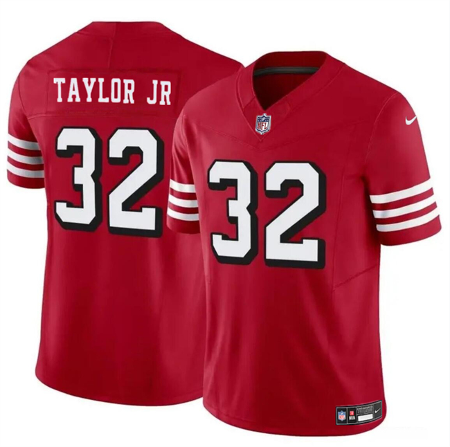Youth San Francisco 49ers #32 Patrick Taylor Jr New Red 2024 F.U.S.E. Vapor Untouchable Limited Stitched Football Jersey Youth San Francisco 49ers #32 Patrick Taylor Jr New Red 2024 F.U.S.E. Vapor Untouchable Limited Stitched Football Jersey